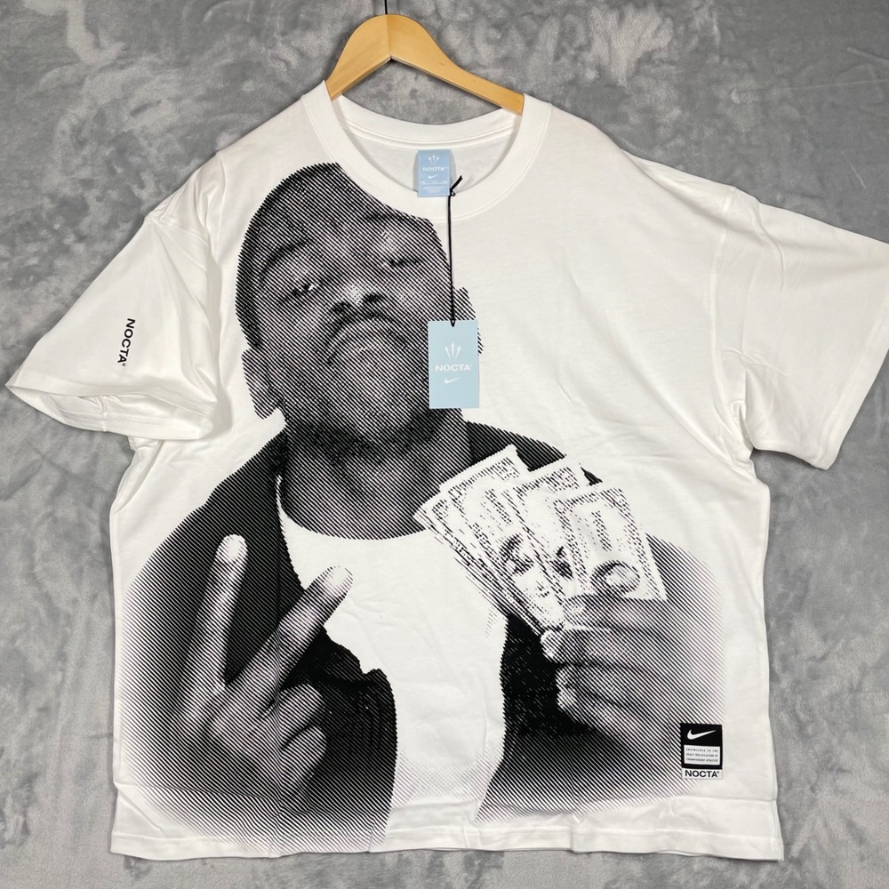 Nike NOCTA Easy Money Kevin Durant Graphic T-Shirt White XXL IM4682-100 NEW